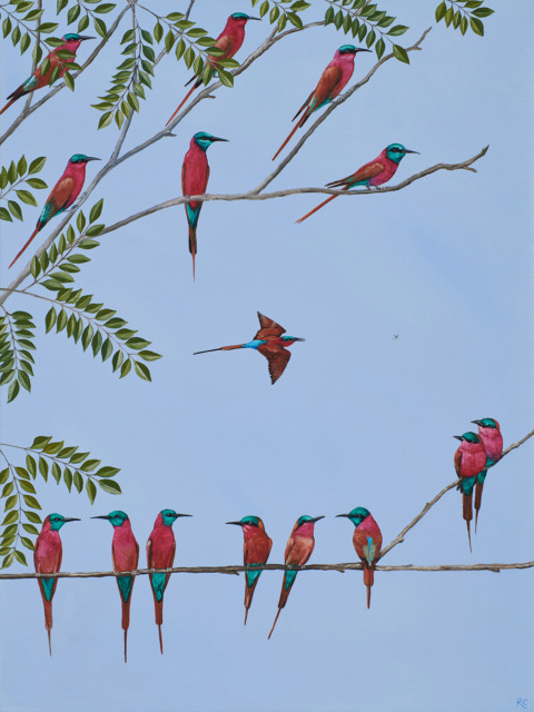 Making A Bee Line, Oil On Linen, 61 x 46 Sold