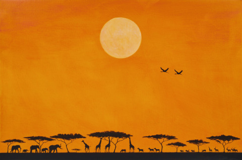 The Golden Hour, Oil On Linen, 61 x 91 cm Sold